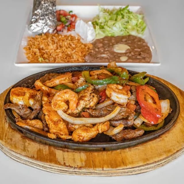 70. Shrimp Fajitas for One.
