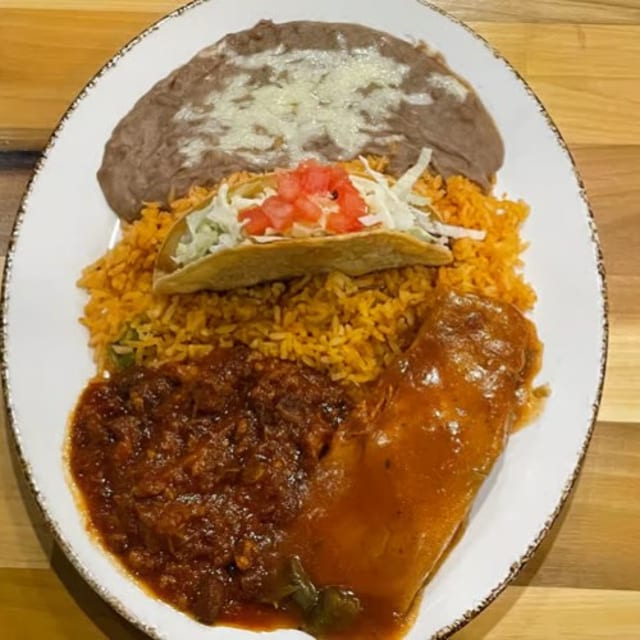 I. Chile Con Carne, One Taco & One Tamal Combo.