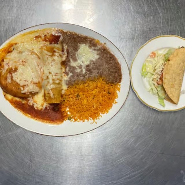 E. One Chile Relleno, One Beef Taco & One Beef Enchilada Combo.