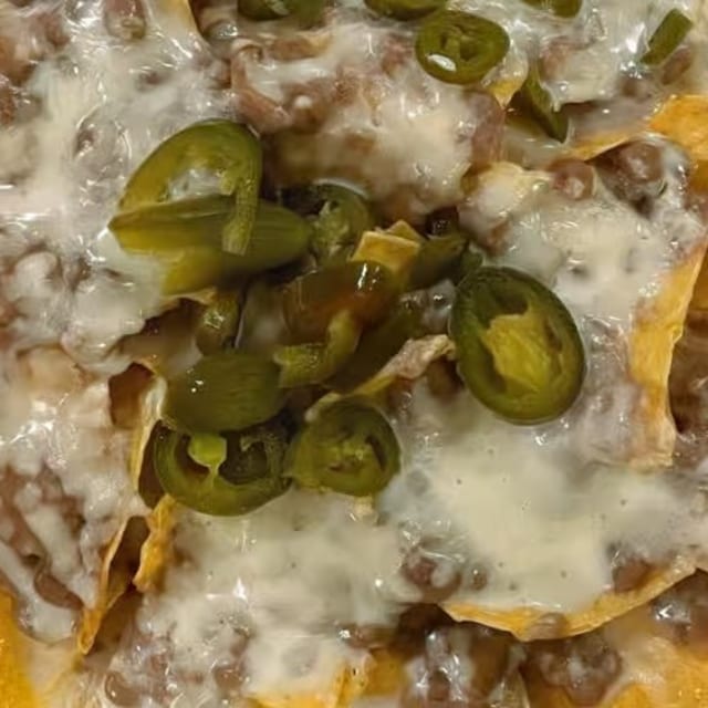 37. Nachos with Beans.