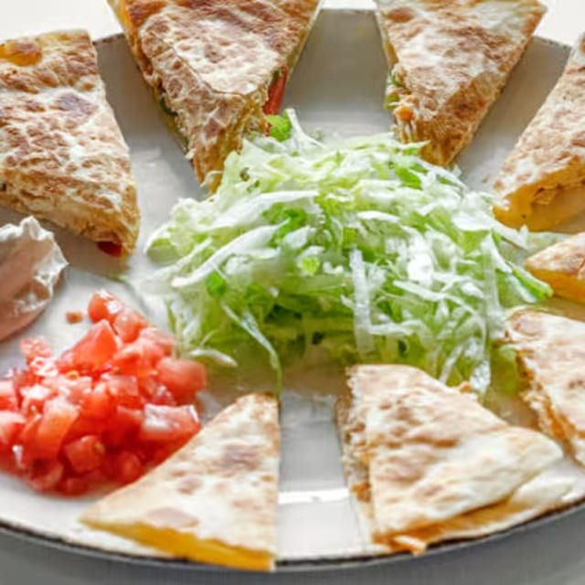 20. Shredded Chicken & Cheese Quesadillas.