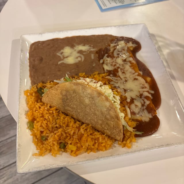 A. One Beef Taco & One Cheese Enchilada Combo.