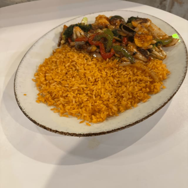 76. Shrimp Diabla Special.