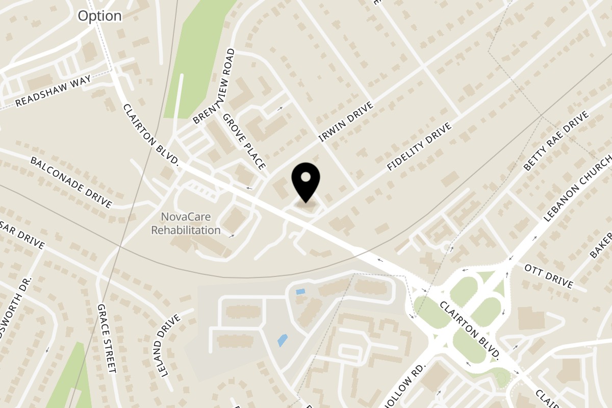 Map showing the location of La Calera Mexican Bar & Grill Baldwin on 5321 Clairton Blvd in Pittsburgh